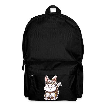 Lapin Steampunk Messager Sac-à-Dos Vapeur - Sac à dos - noir - Devant