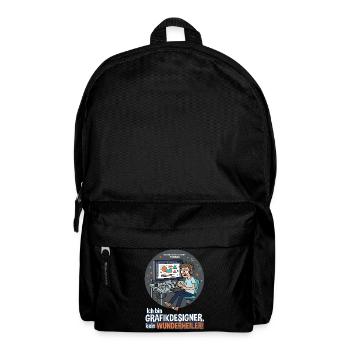 Ich bin Grafikdesigner, kein Wunderheiler - Rucksack - Schwarz - Vorne