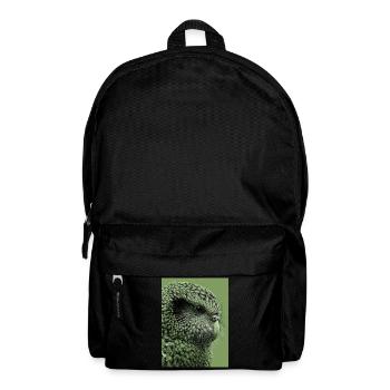 Kakapo illustration in green - Backpack - black - Front
