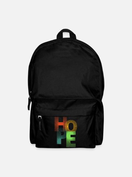Hope in Colored Rays - Backpack - black