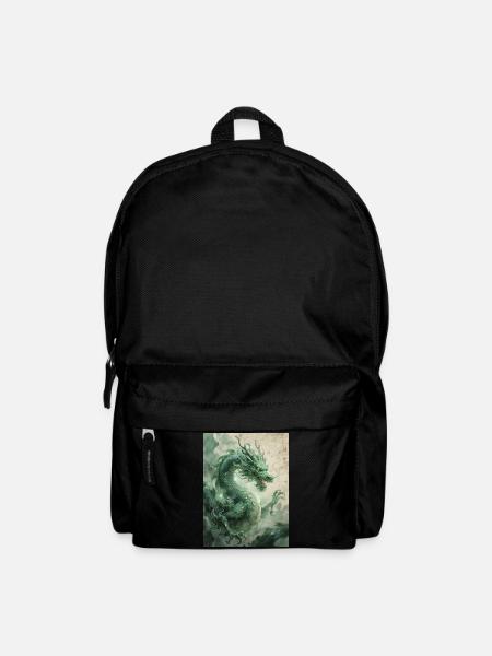 Der Herrscher des Ostens: Der Azurdrache (Qinglong) - Rucksack - Schwarz