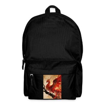 Das Herz des Phönix: Ewige Flamme - Rucksack - Schwarz - Vorne