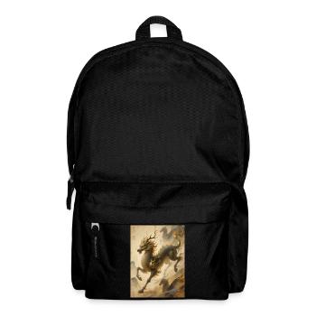 Die Jade-Apotheose: Qilin – Ewigkeit - Rucksack - Schwarz - Vorne