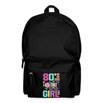 Retro Back to the 80s Vintage Design - Backpack - black - Front