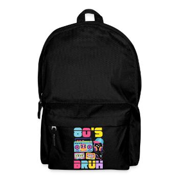 Retro Back to the 80s Vintage Design - Backpack - black - Front