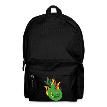 Fire Dragon, Abstraction - Backpack - black - Front
