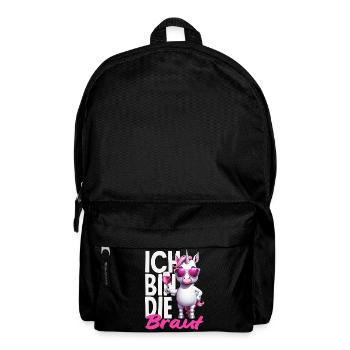 Ich Bin Die Braut Jga Einhorn Brautparty Wein - Rucksack - Schwarz - Vorne