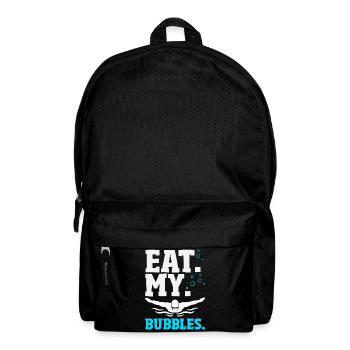 Lustige Schwimmer Sprüche & Schwimmverein Design - Rucksack - Schwarz - Vorne