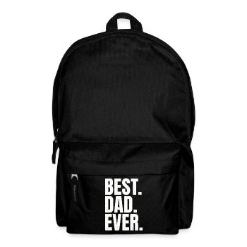 Meilleure Typographie Audacieuse de Papa Jamais - Sac à dos - noir - Devant
