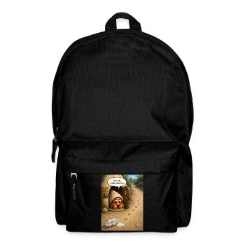 Oh Crab, Maybe Tomorrow – Cute Hermit Crab Cartoon - Backpack - black - Front