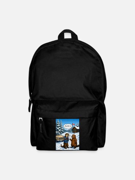 Otta, wa? – Lustiges Ottawa Otter Wortspiel - Rucksack - Schwarz