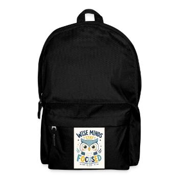 Weise Köpfe Behalten Fokus - Rucksack - Schwarz - Vorne