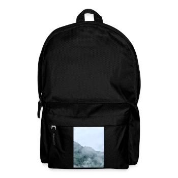 Misty Mountain Fog Landscape - Backpack - black - Front