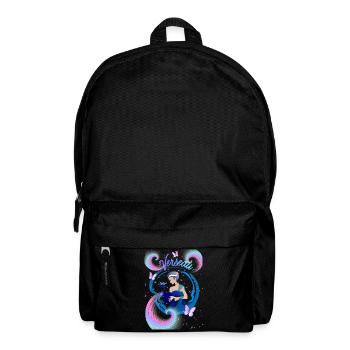 Wassermannfrau – Astrologiegeschenk - Rucksack - Schwarz - Vorne