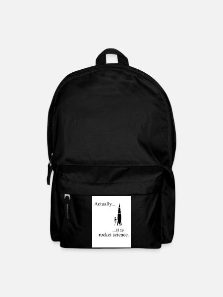 Actually, it is rocket science - Backpack - black