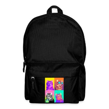 Cats American Curl Cat - Backpack - black - Front