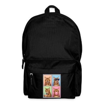 Cats Bengal Cat - Backpack - black - Front