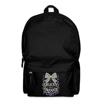 Delicate But Dramatic Bow - Backpack - black - Front