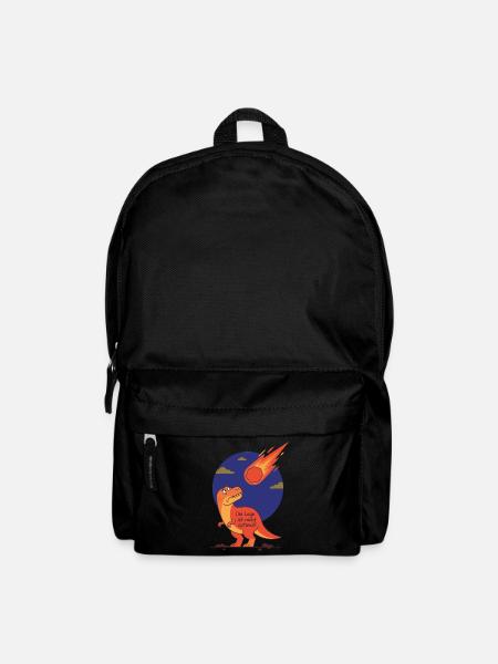 Die Lage ist nicht optimal - Dinosaurier Meteorit - Rucksack - Schwarz
