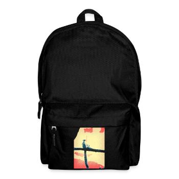 retro Katta Lemur - Rucksack - Schwarz - Vorne