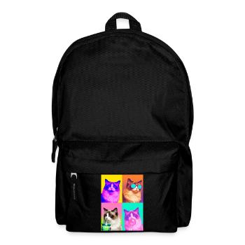 Katzen Ragdoll Katze - Rucksack - Schwarz - Vorne