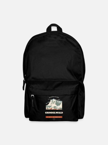 Grindelwald Alps Retro Reise-Emblem - Rucksack - Schwarz