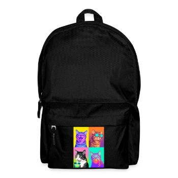 Katzen Graue Tabby Katze - Rucksack - Schwarz - Vorne