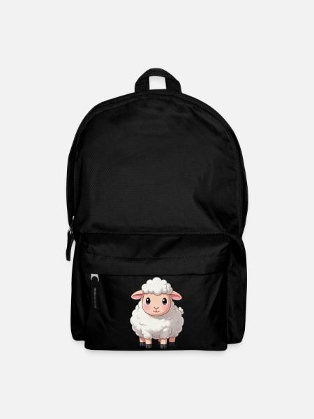 Schaf Comic Schäfchen Geschenk - Rucksack - Schwarz
