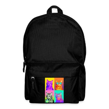 Katzen Graue Tabby Katze - Rucksack - Schwarz - Vorne