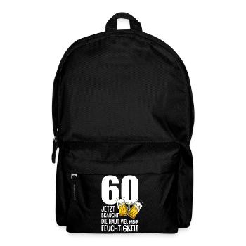 60 Geburtstag Bier Männer Lustiger Spruch - Rucksack - Schwarz - Vorne