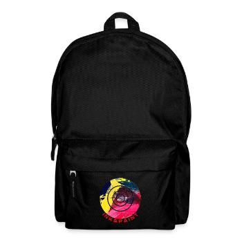 Kunst der Abstraktion rot, gelbe, schwarz - Rucksack - Schwarz - Vorne