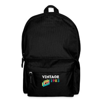 Vintage 1983 cassette 39 years old 1983 - Backpack - black - Front