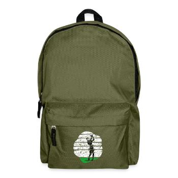 Golf voiturette de golf Golf sur terrain de golf - Sac à dos - vert olive - Devant