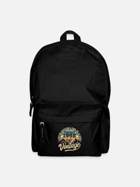 Februar 1962 Jahrgang Retro, Februar 1962 Geschenk - Rucksack - Schwarz
