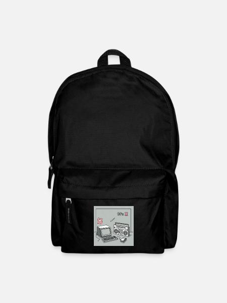 90er Kultobjekte : Walkman, Computer und Co. - Rucksack - Schwarz