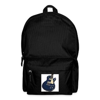 Electric Guitar - Bench - Rock - Rock 'n' Roll - Vintage - Backpack - black - Front