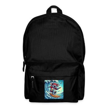 Surfen wie ein Koala: Wellen, Sonne und Spaß! - Rucksack - Schwarz - Vorne