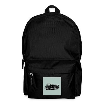 Fire truck: Fast, strong and in action - Backpack - black - Front
