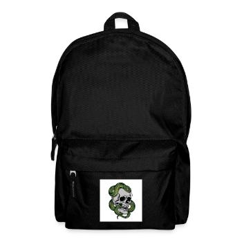 Skull & Snake – Symbol of Death - Backpack - black - Front