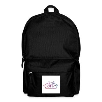 Puls hoch, Reifen runter – Mountainbike pur - Rucksack - Schwarz - Vorne