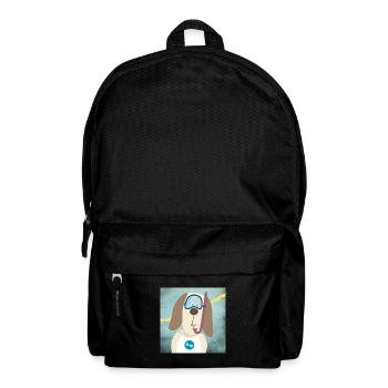 Poster Basset Kinderzimmer Hund Taucher Deko Kind - Rucksack - Schwarz - Vorne