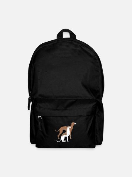 Zwei Whippets - Rucksack - Schwarz