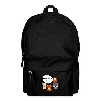 Donc elle a raison - Sac à dos - noir - Devant