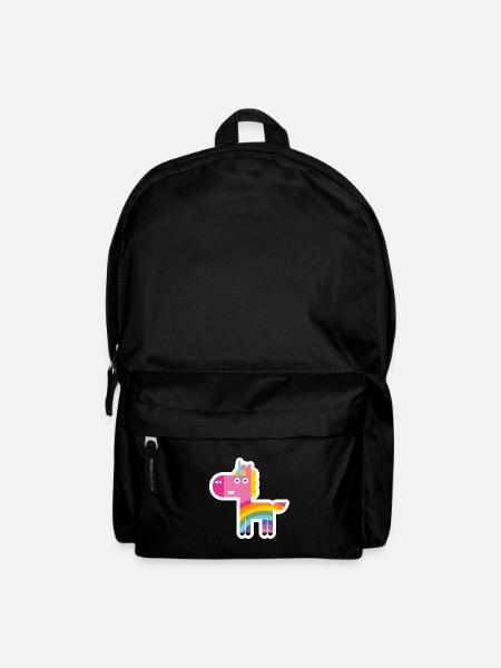 Einhorn-Iris - Rucksack - Schwarz