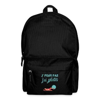 Je peux pas j'ai pilates humour - Sac à dos - noir - Devant