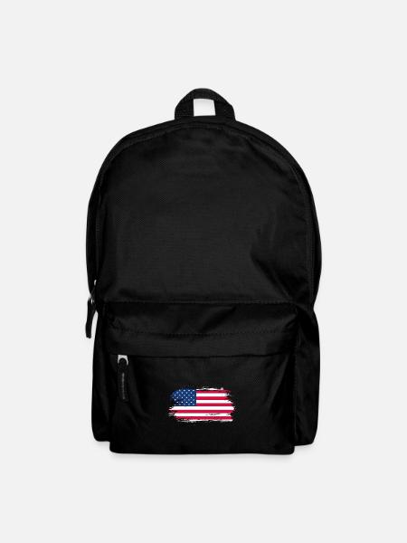 USA Flagge Geschenkidee - Rucksack - Schwarz