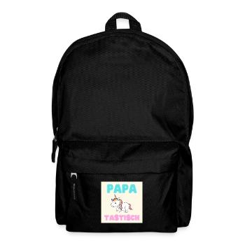 papatastisch - Einhorn (Unicorn) Version - Rucksack - Schwarz - Vorne