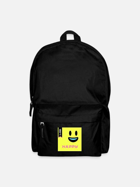 Emoji Day 2022 - Emoji Happy - Design B - Backpack - black