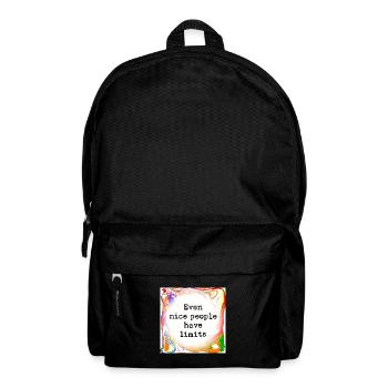 We all have limits - Backpack - black - Front