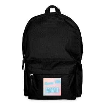 MAMIE. FÊTE DES MÈRES. BONNE FÊTE MAMIE. JE T'AIME - Sac à dos - noir - Devant